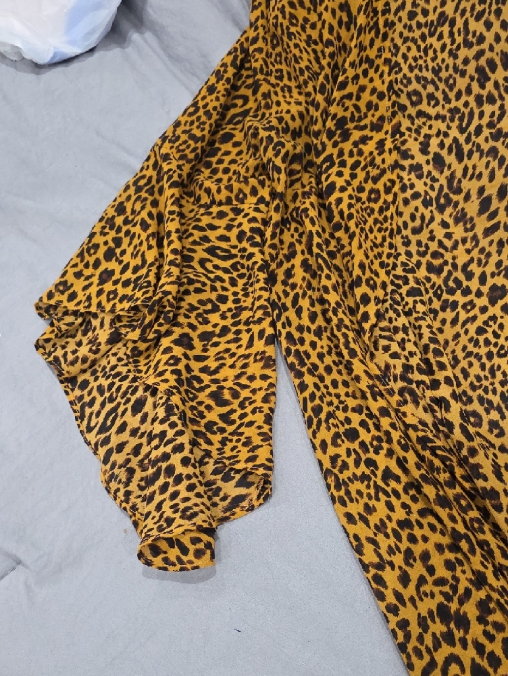 Umgee Leopard Print Long Cardigan Duster - Picture 3 of 7